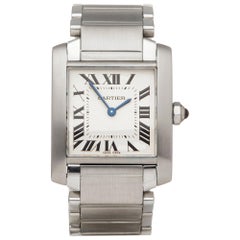 Cartier Tank Francaise Stainless Steel 2301 Wristwatch