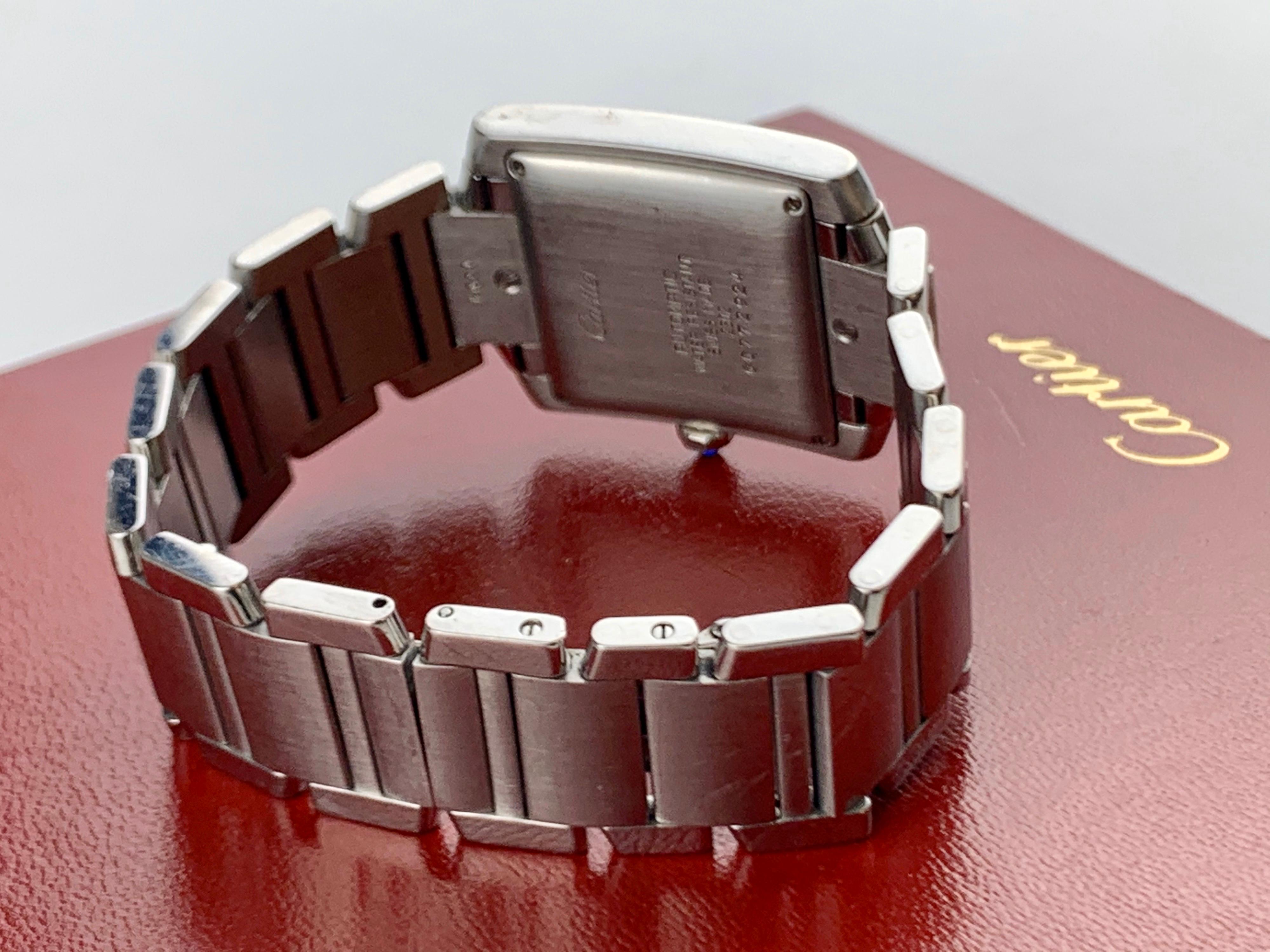 Cartier Tank Francaise Uhr aus Edelstahl 2302 14