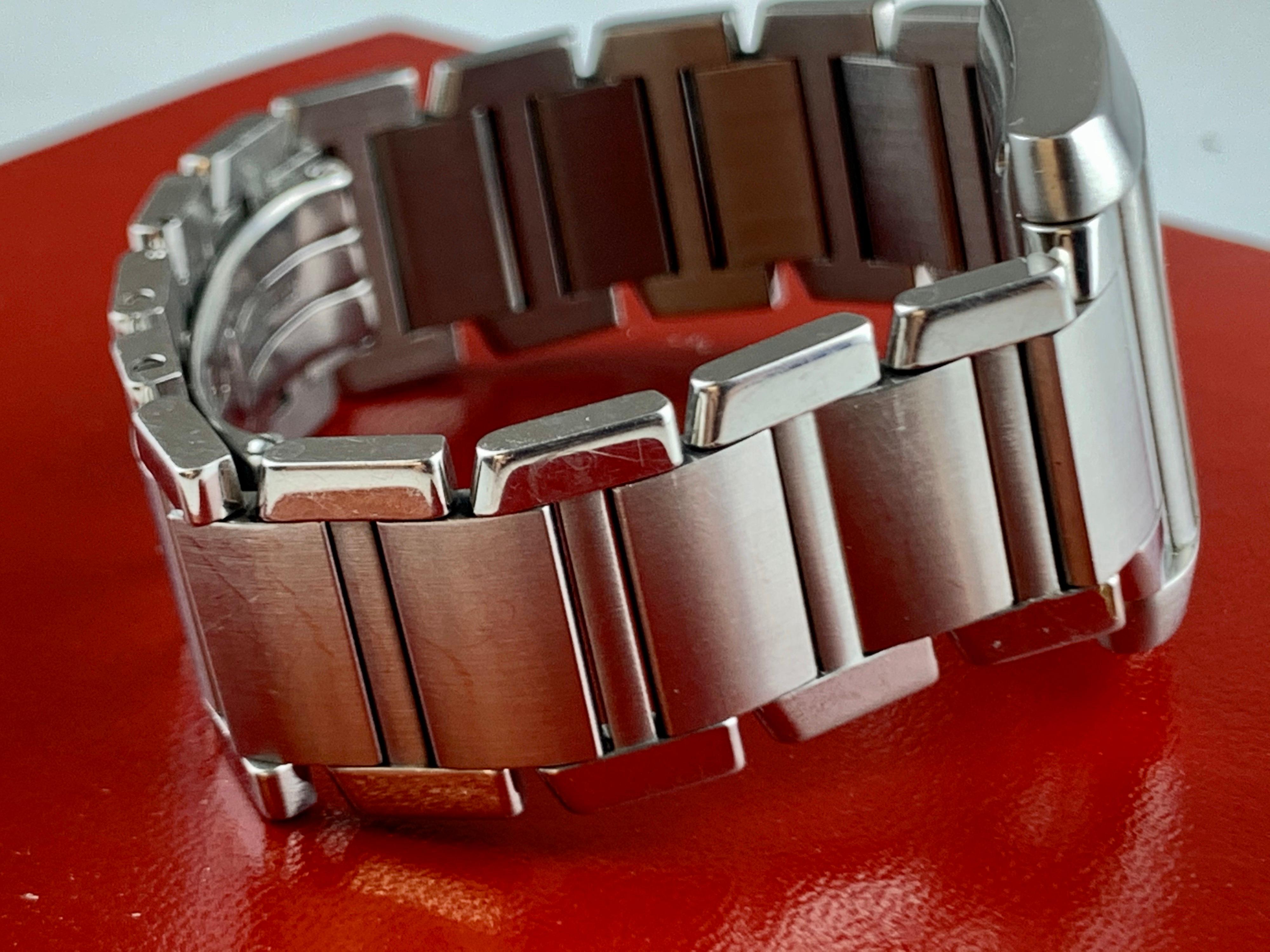 Cartier Tank Francaise Uhr aus Edelstahl 2302 15