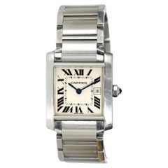 Cartier Tank Francaise Stainless Steel 2465 watch 25mm.