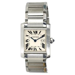 Cartier Tank Francaise Edelstahl 2465 Uhr 25 mm.