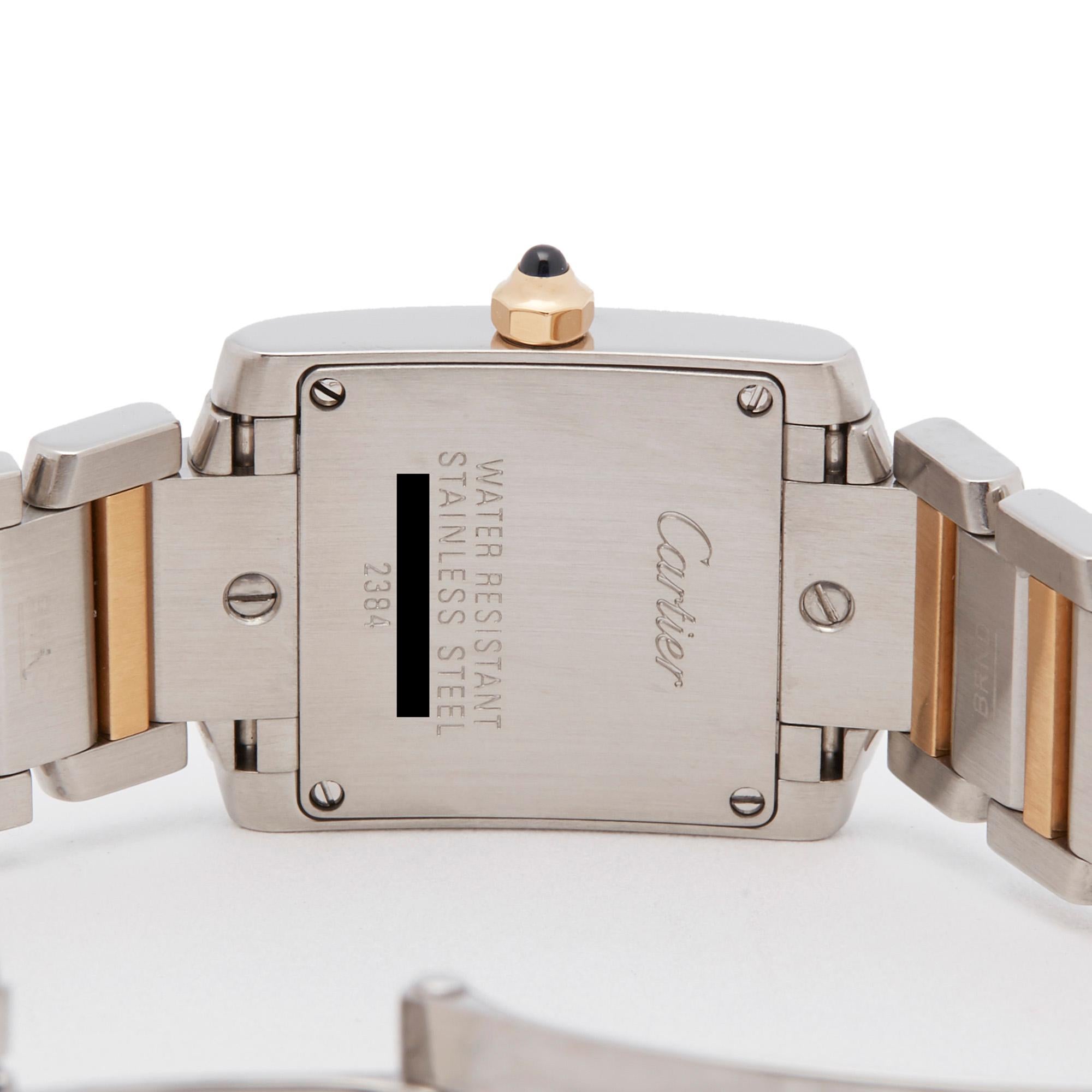 Cartier Tank Francaise Stainless Steel and 18K Yellow Gold 2384 2