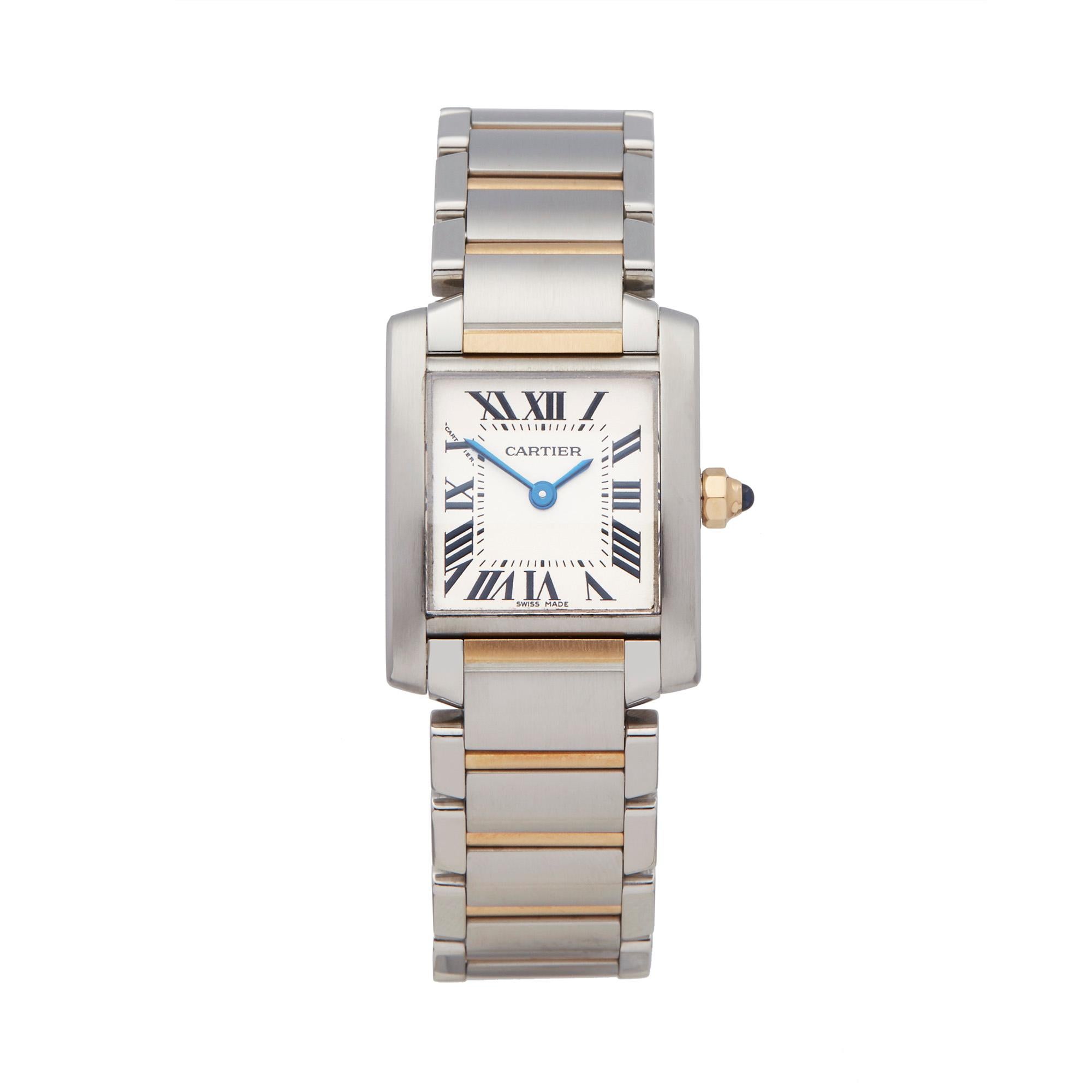 Cartier Tank Francaise Stainless Steel and 18K Yellow Gold 2384