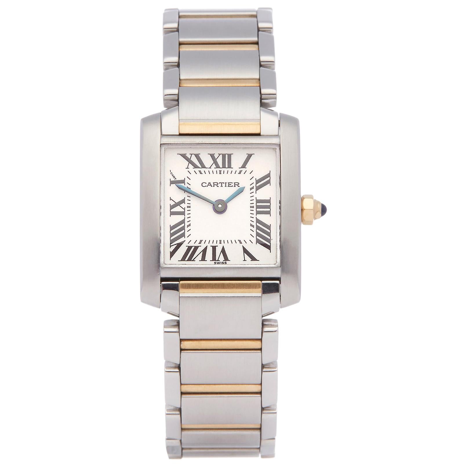 Cartier Tank Francaise Stainless Steel and Yellow Gold 2384