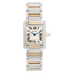 Cartier Tank Francaise Stainless  Steel and Yellow Gold  Ladies Watch W51007Q4 2