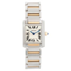 Cartier Tank Francaise Stainless  Steel and Yellow Gold  Ladies Watch W51007Q4 2