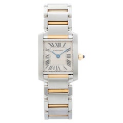 Cartier Tank Francaise Stainless Steel and Yellow Gold Ladies Watch W51007Q4 238