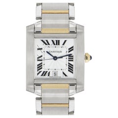 Cartier Tank Francaise Stainless Steel and Yellow Gold W51005Q4 Watch