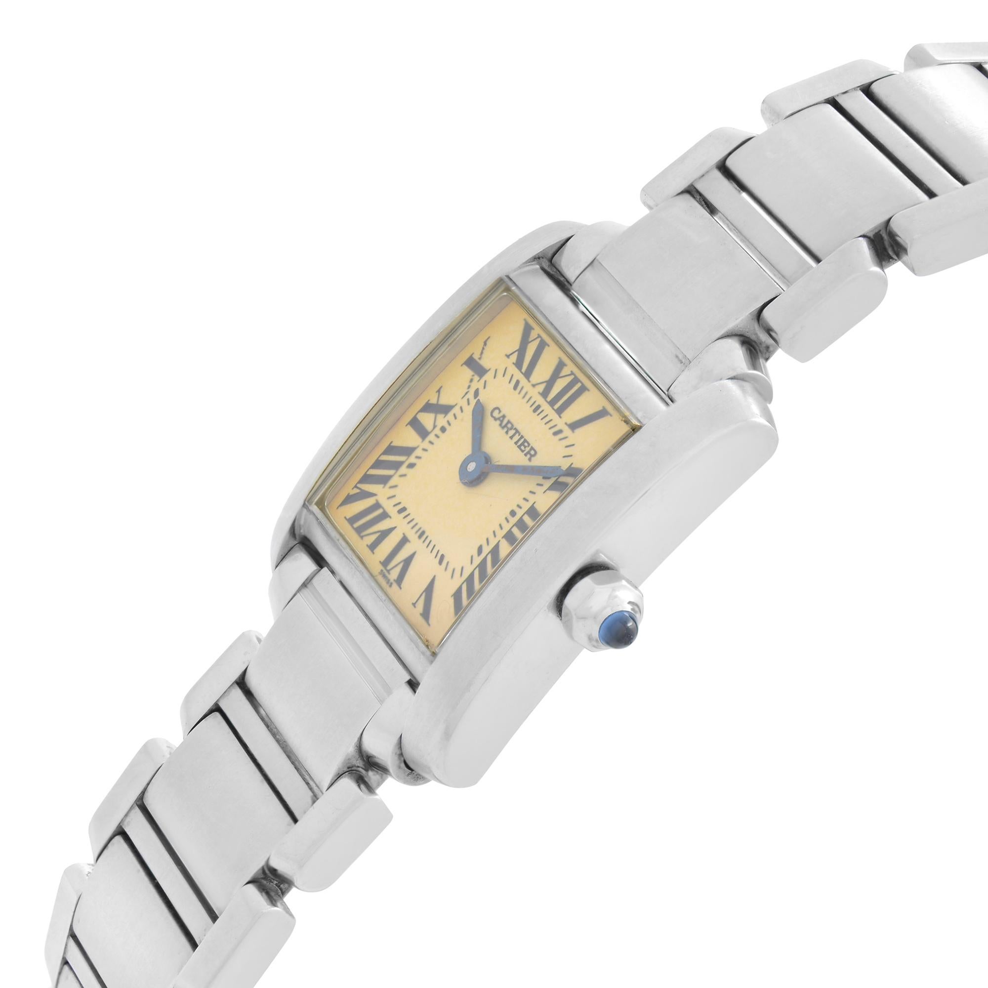 cartier stainless steel water resistant 3atm swiss made