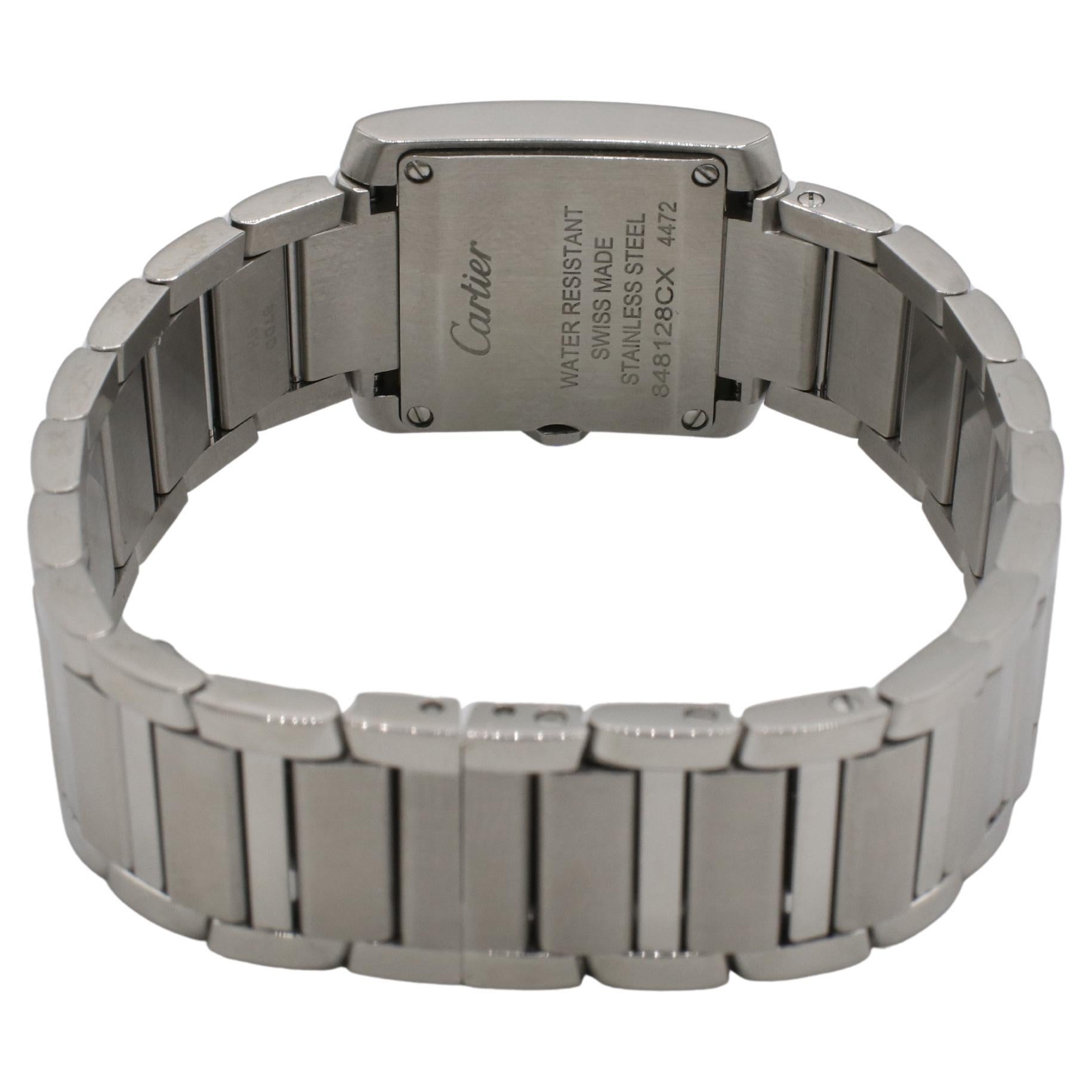 Reloj Cartier Tank Francaise de acero inoxidable para señora Referencia WSTA0065 4472 en Excelente estado para la venta en  Baltimore, MD