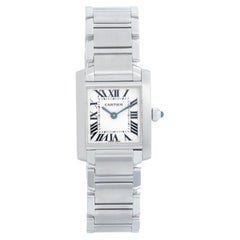 Vintage Cartier Tank Francaise Stainless  Steel Ladies Watch W51008Q3 2384
