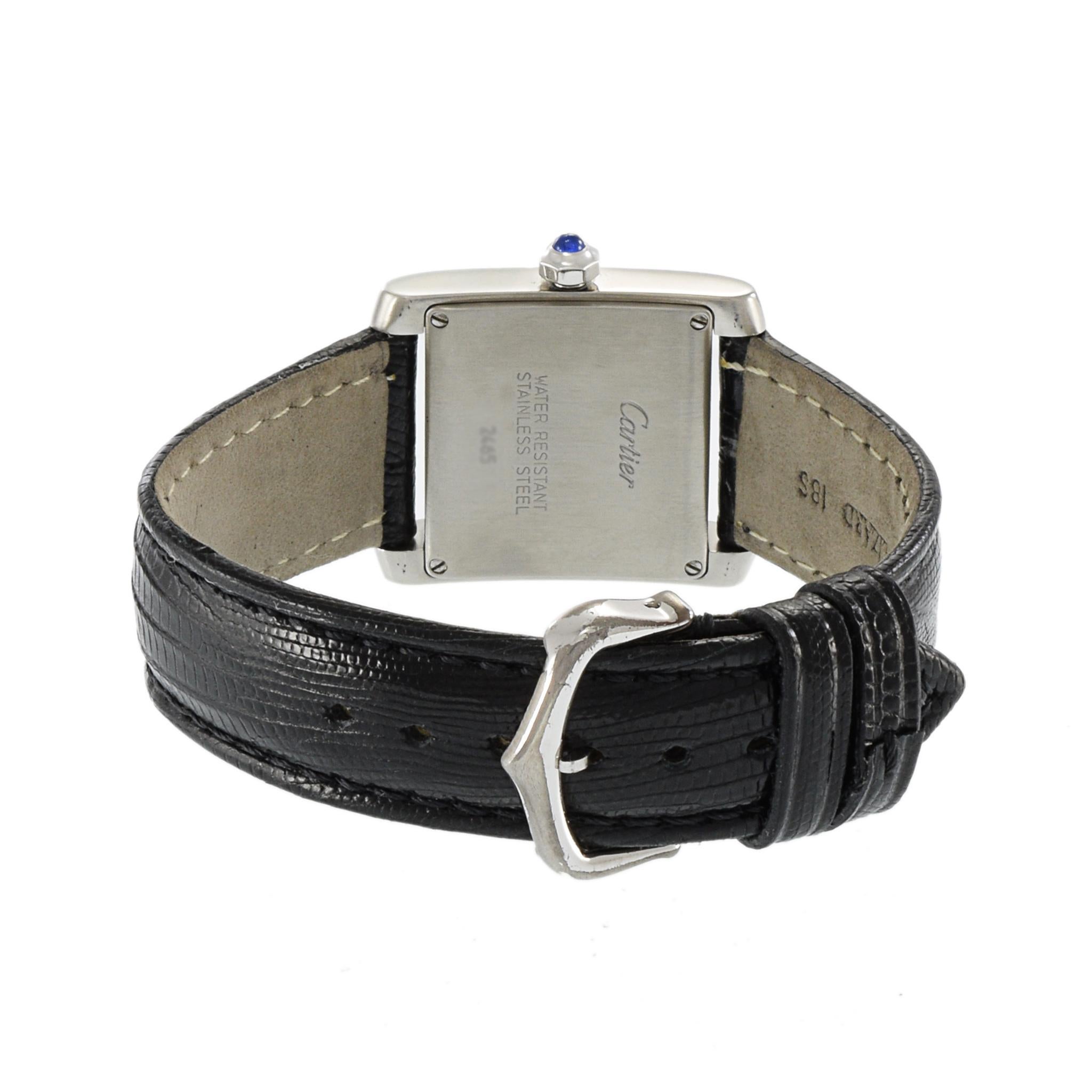 Cartier Tank Francaise Edelstahl Quarz für Damen oder Herren