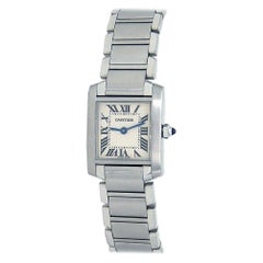 Cartier Tank Francaise Stainless Steel Quartz Ladies Watch W51008Q3