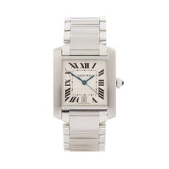 Cartier Tank Francaise Stainless Steel Unisex W51002Q3