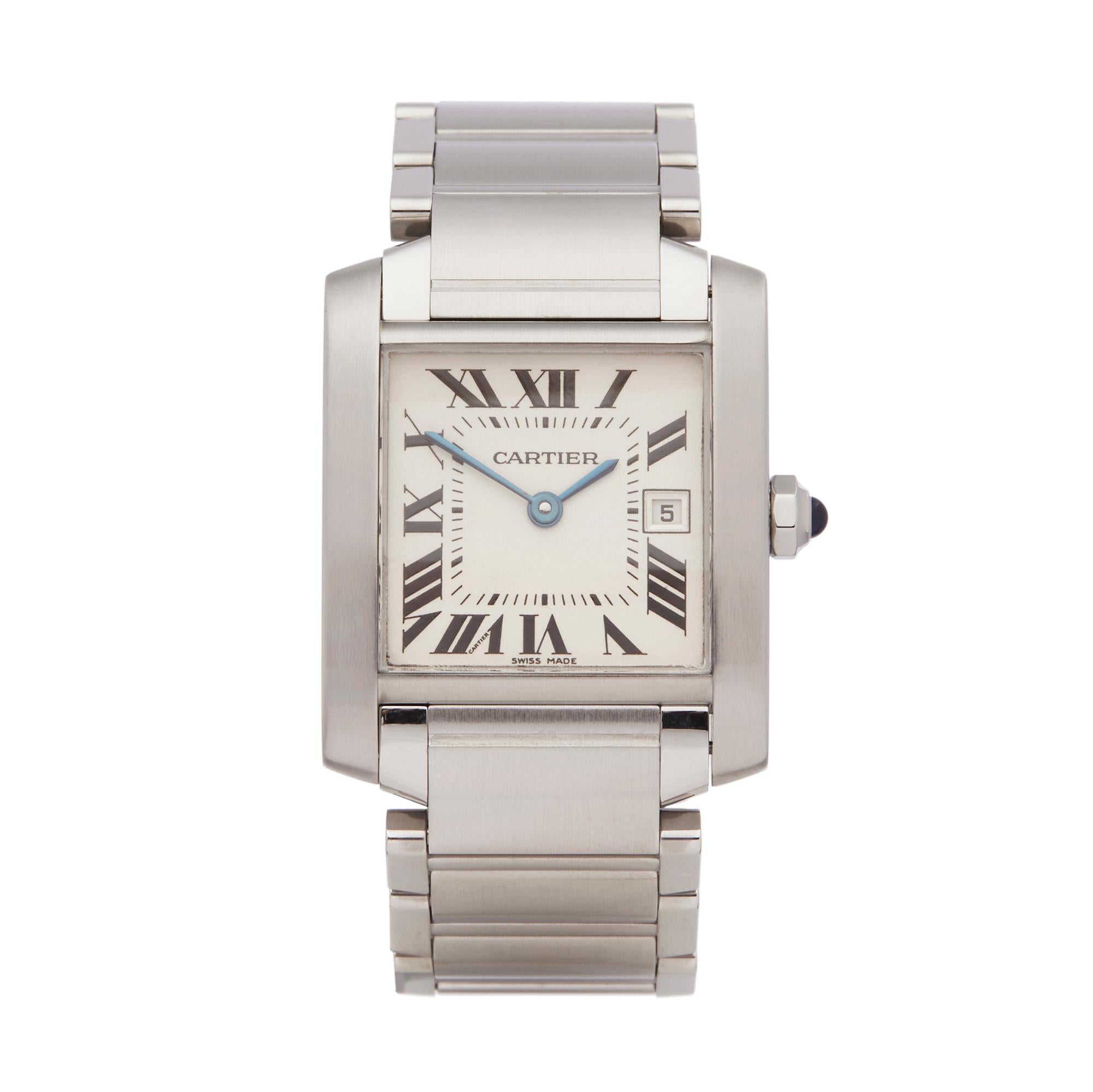 Cartier Tank Francaise Stainless Steel W51011Q3 Wristwatch
