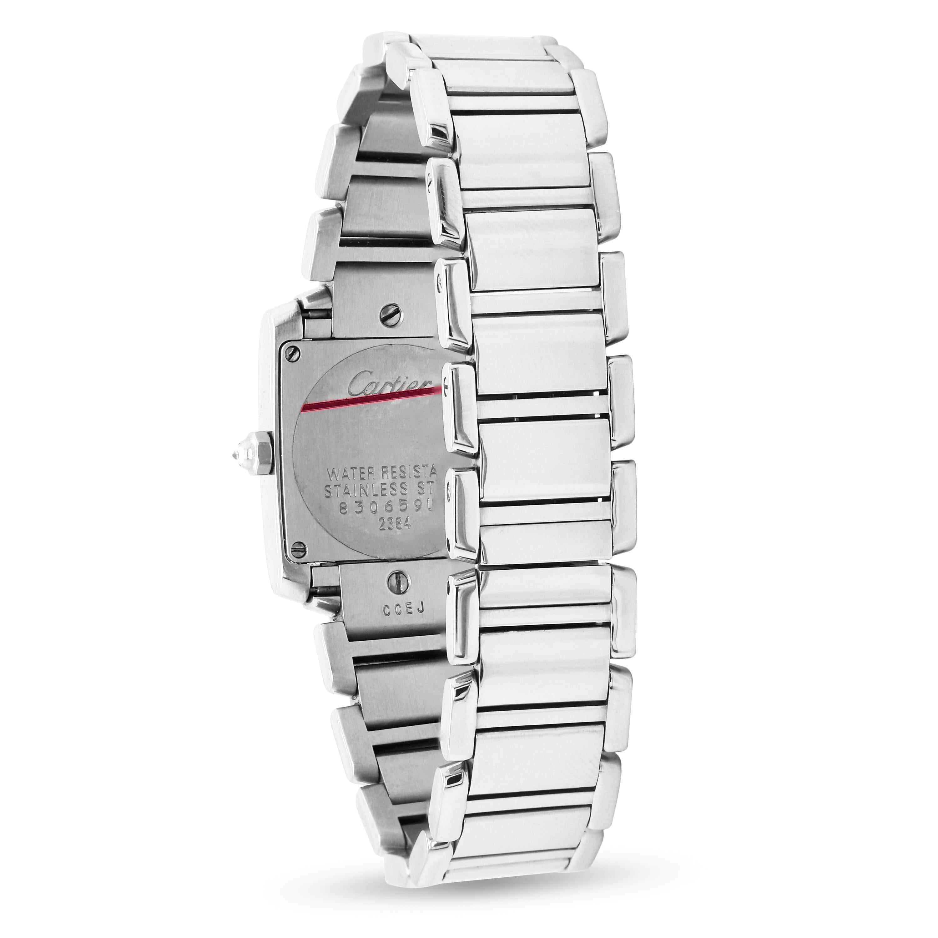 cartier tank diamond bezel