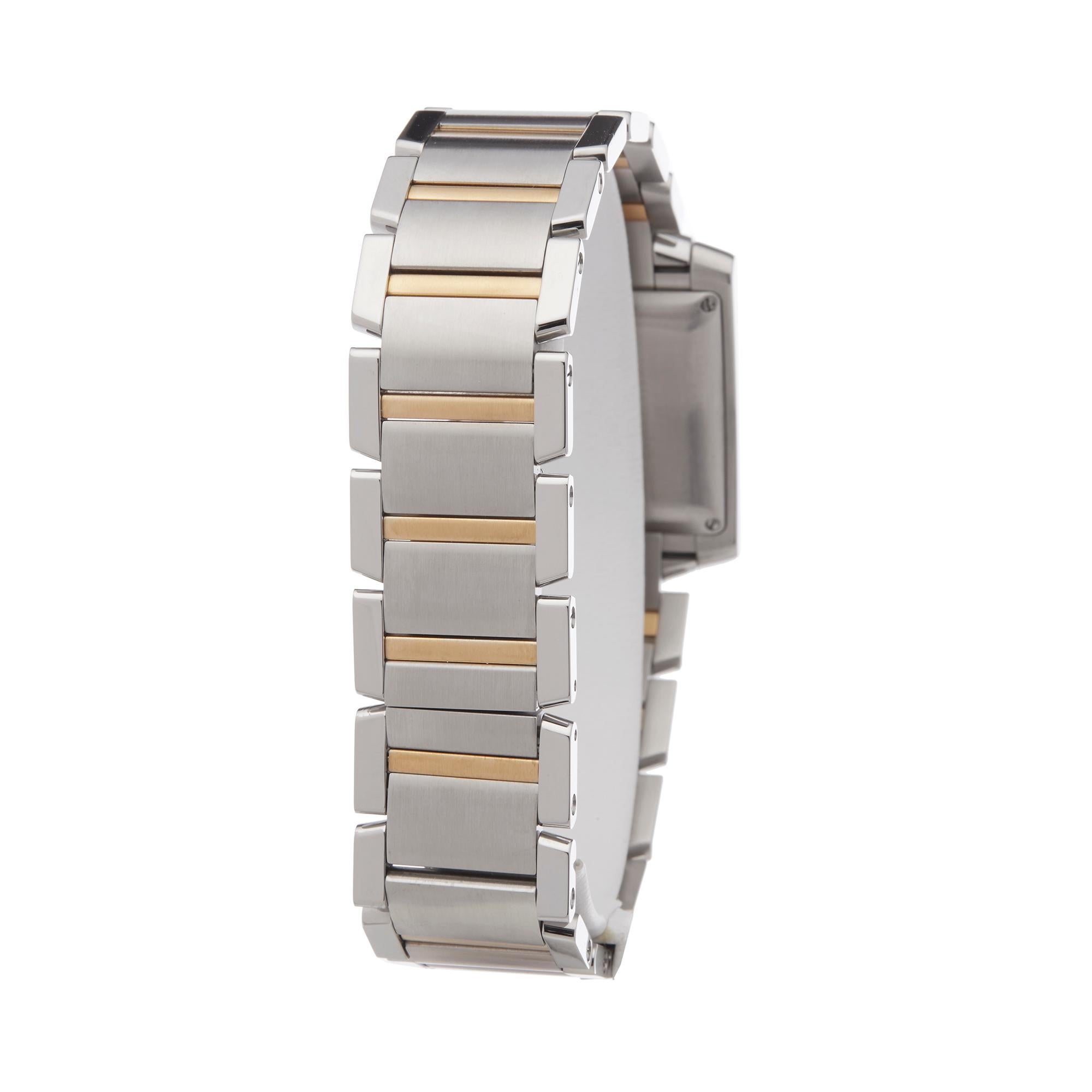 Cartier Tank Francaise Stainless Steel and Yellow Gold 2302 1