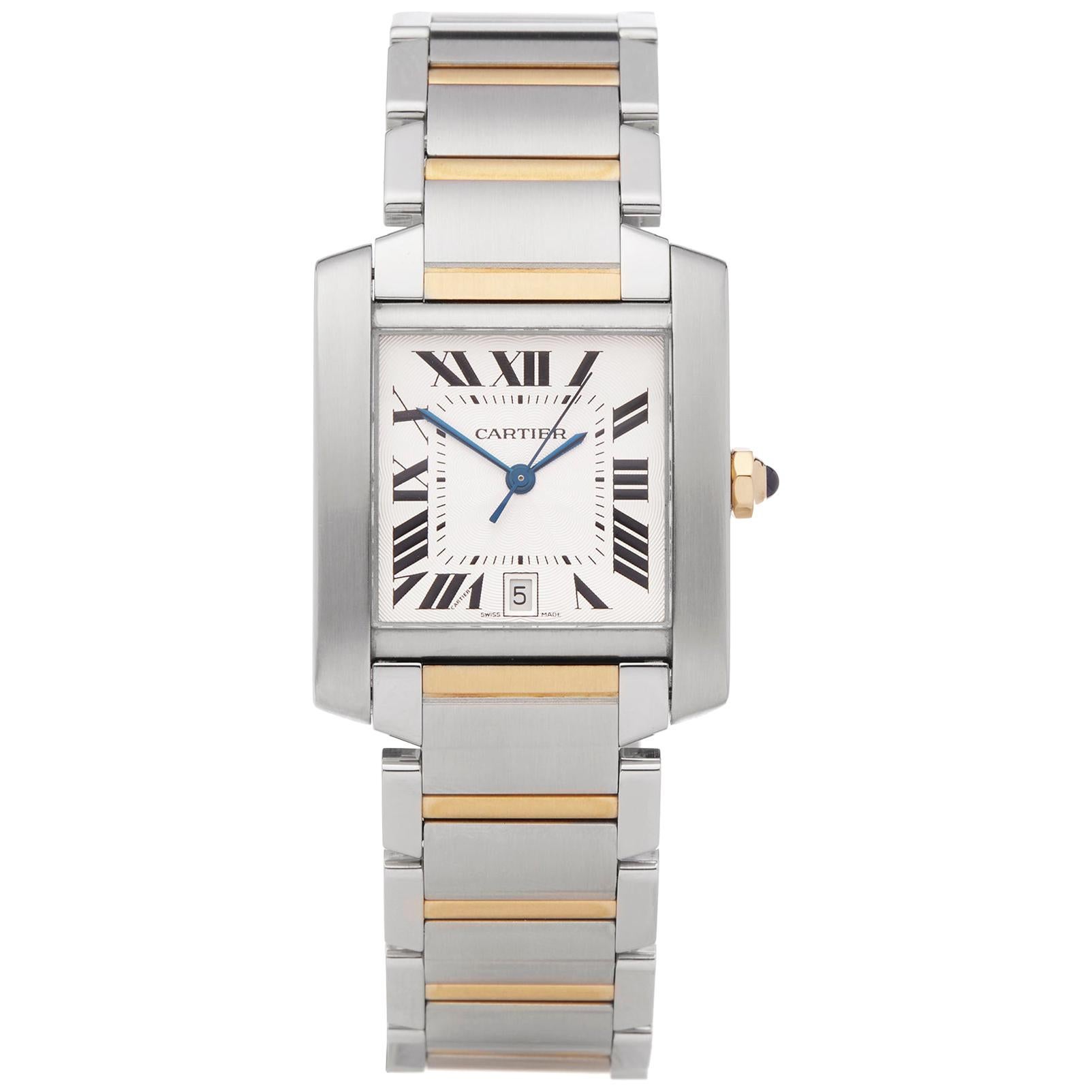 Cartier Tank Francaise Stainless Steel and Yellow Gold 2302