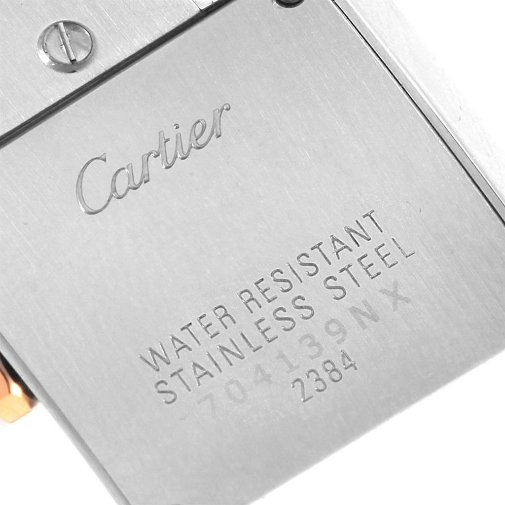 Cartier Tank Francaise Steel 18k Rose Gold MOP Ladies Watch W51027Q4 1