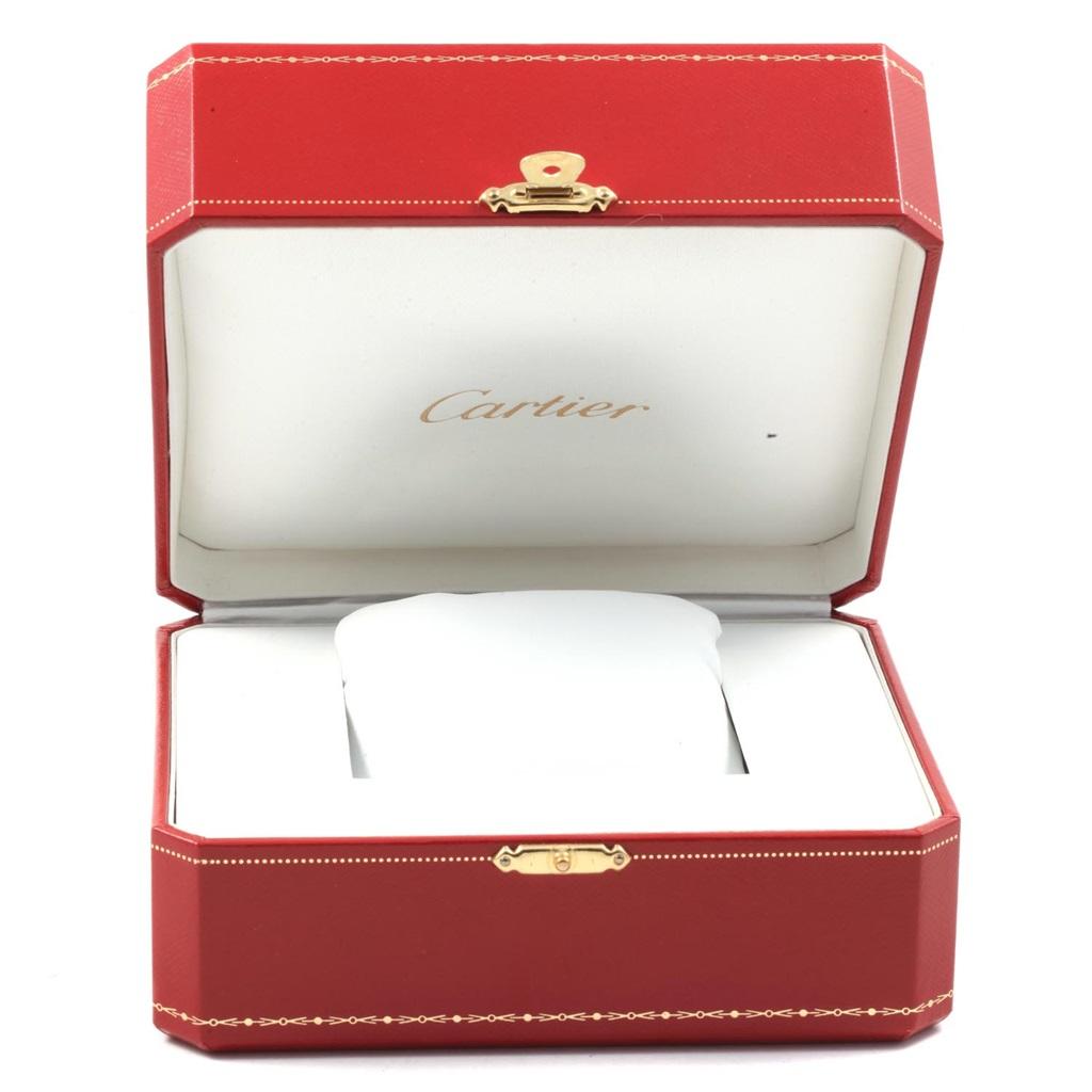 Cartier Tank Francaise Steel Chronoflex Men’s Watch W51001Q3 Box For Sale 4