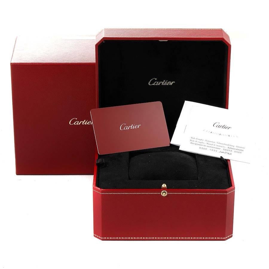 Cartier Tank Francaise Steel Diamond Ladies Watch W4TA0008 Box Card For Sale 6