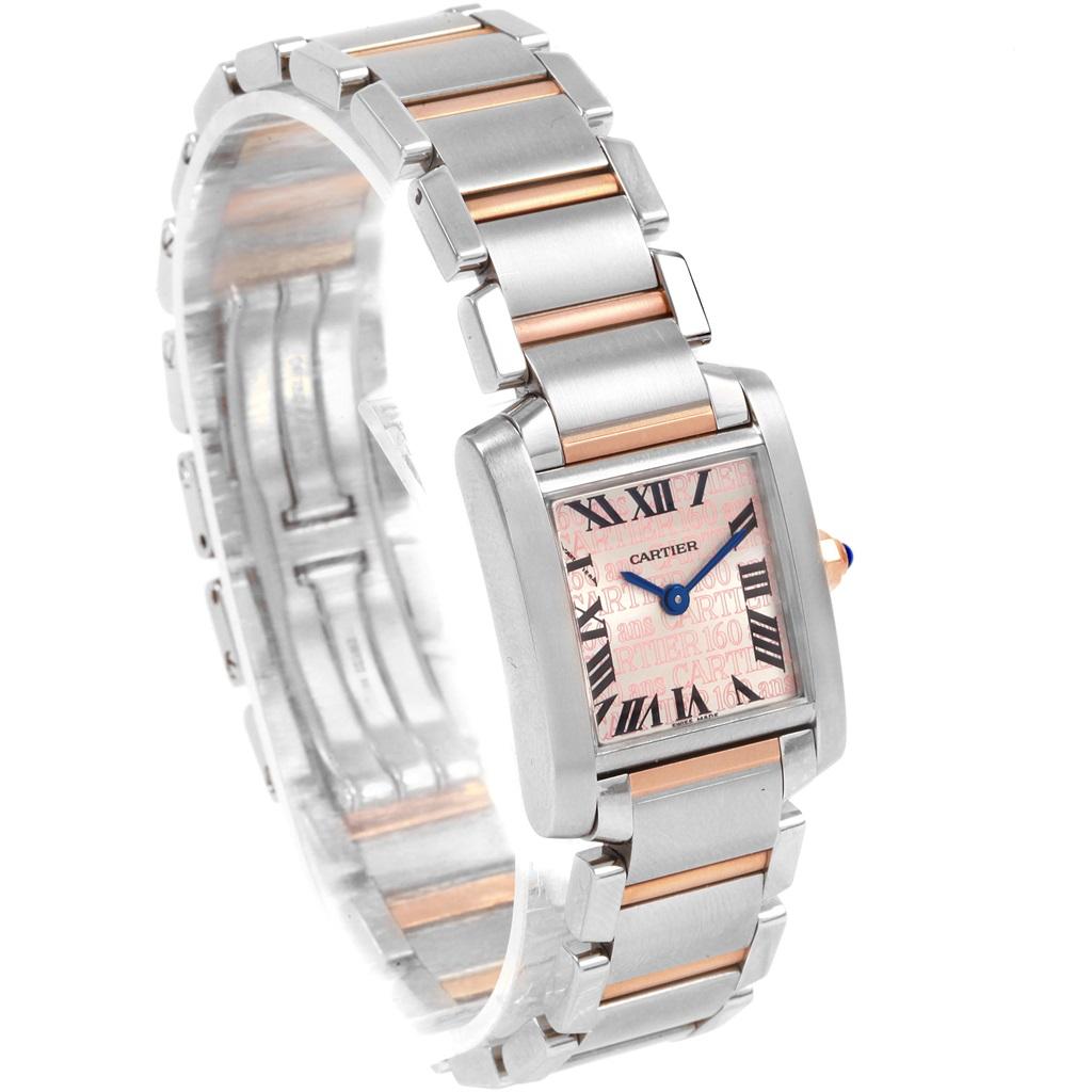 Women's Cartier Tank Francaise Steel Rose Gold 160th Anniversary Watch W51036Q4