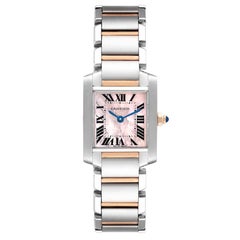 Cartier Tank Francaise Steel Rose Gold MOP Dial Ladies Watch W51027Q4