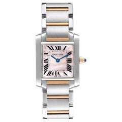 Cartier Tank Francaise Steel Rose Gold MOP Dial Ladies Watch W51027Q4