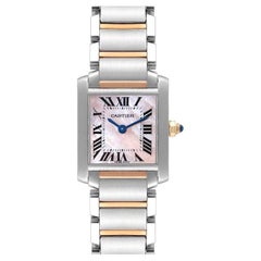 Cartier Tank Francaise Steel Rose Gold MOP Dial Watch W51027Q4