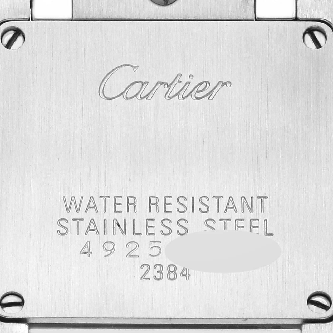 Cartier Tank Française Montre pour femme en acier, or rose et nacre W51027Q4 Excellent état - En vente à Atlanta, GA