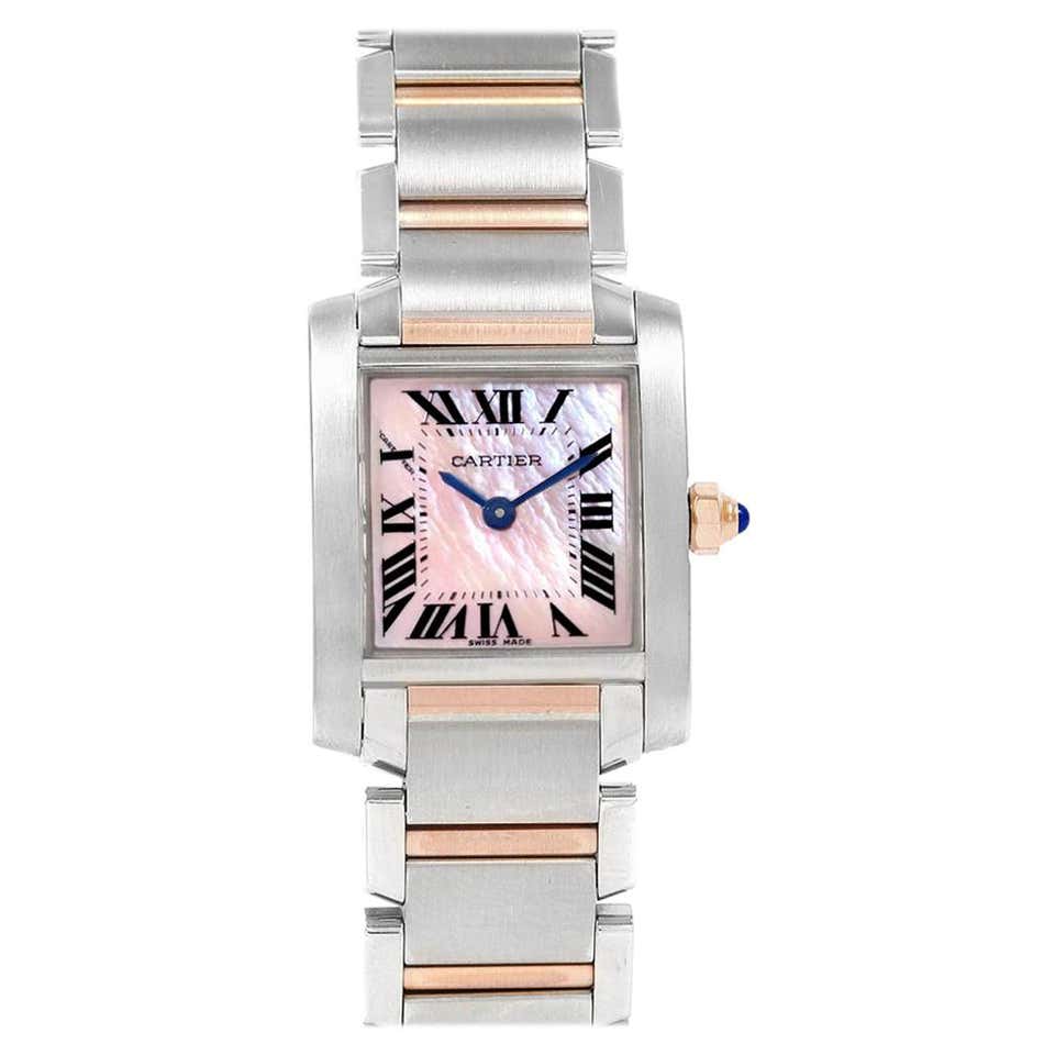 Cartier watch mother of pearl Clearance