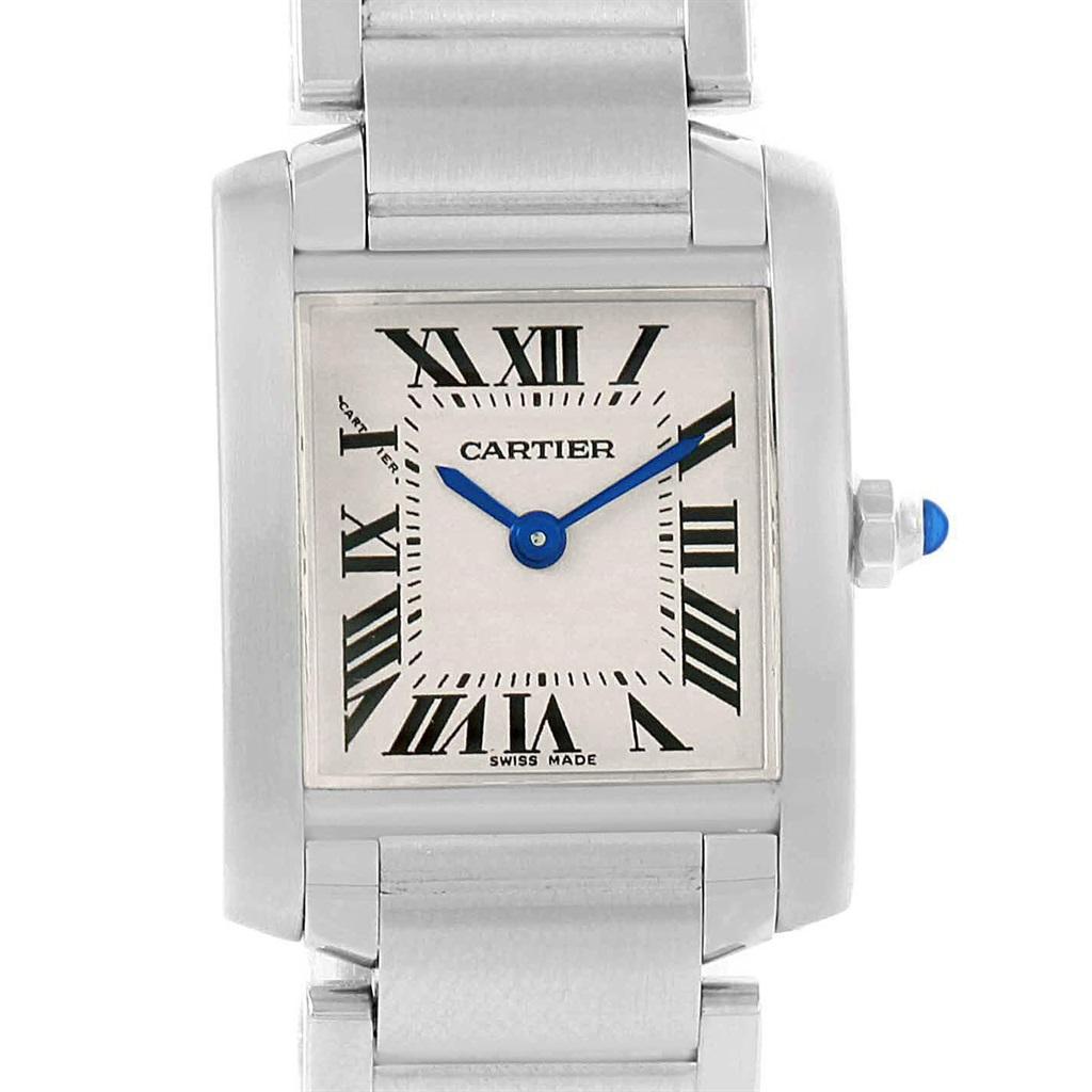 Cartier Tank Francaise Steel Small Ladies Watch W51008Q3 Box 2