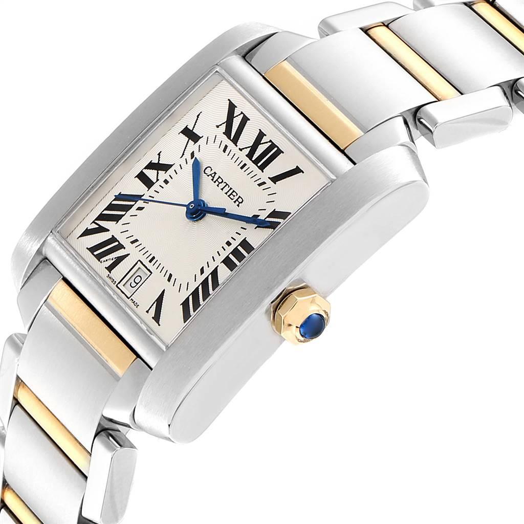 Cartier Tank Francaise Steel Yellow Gold Automatic Men's Watch W51005Q4 2