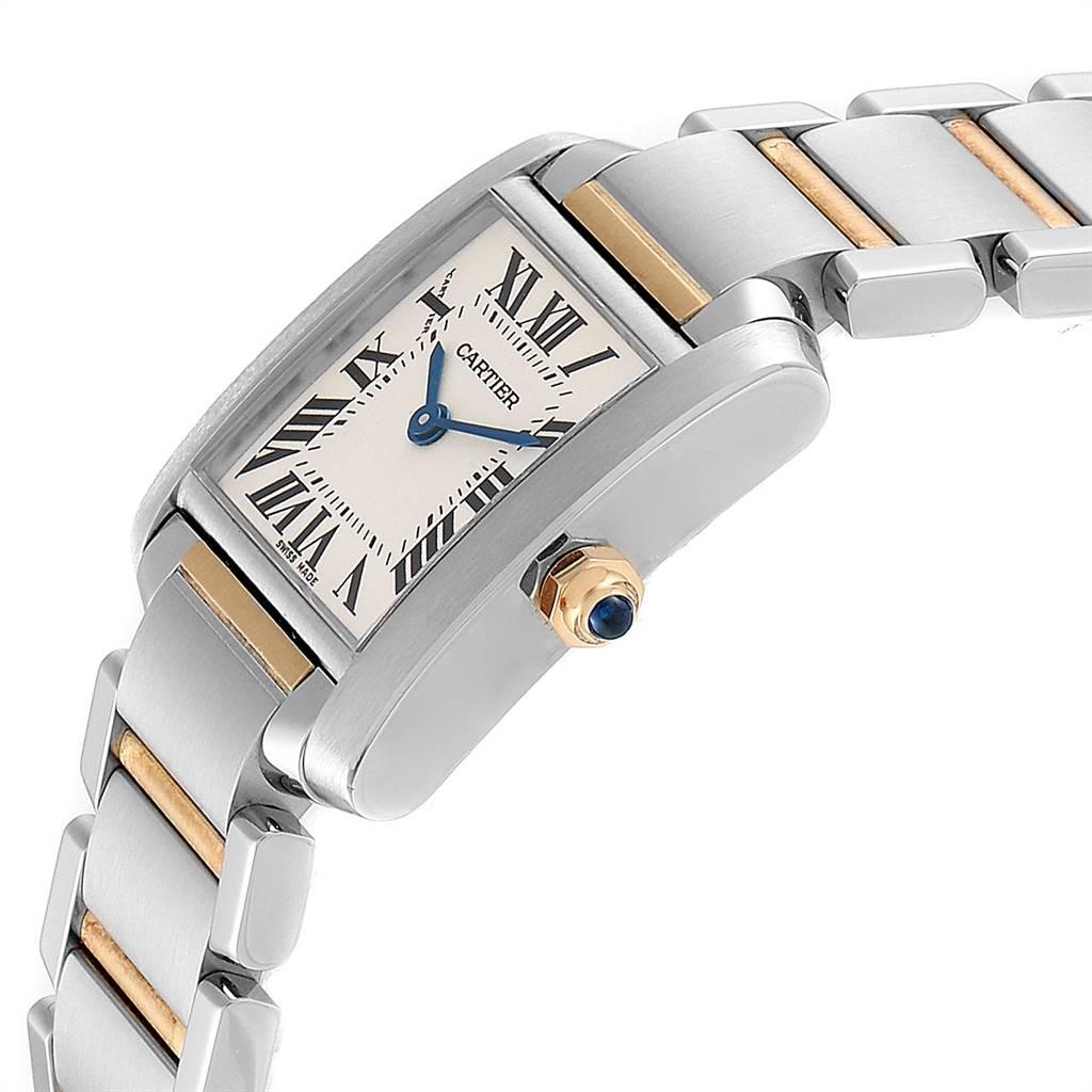 Cartier Tank Francaise Steel Yellow Gold Ladies Watch W51007Q4 For Sale 1