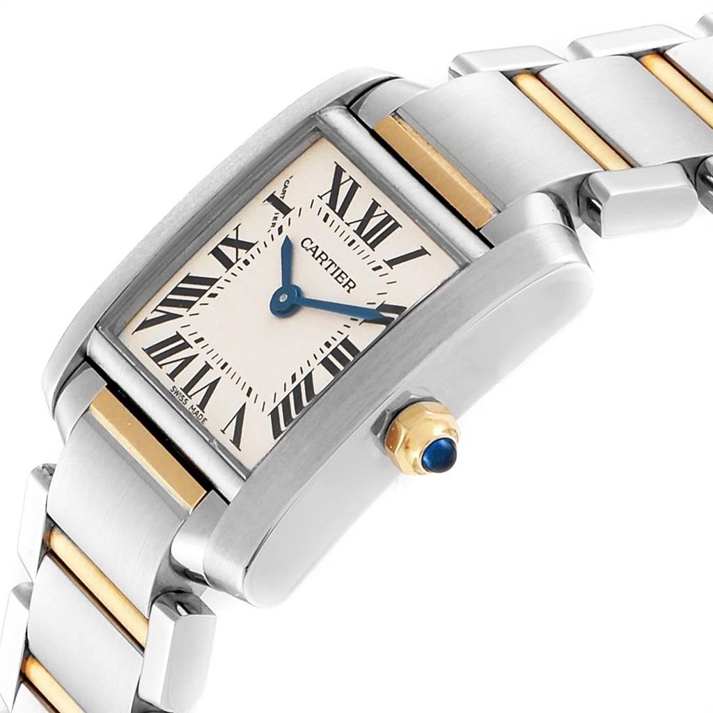 Cartier Tank Francaise Steel Yellow Gold Ladies Watch W51007Q4 1