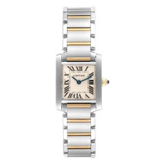 Cartier Tank Francaise Steel Yellow Gold Ladies Watch W51007Q4