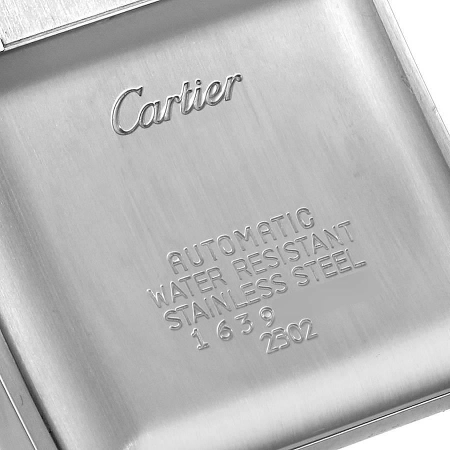 Cartier Tank Francaise Steel Yellow Gold Large Mens Watch W51005Q4 2