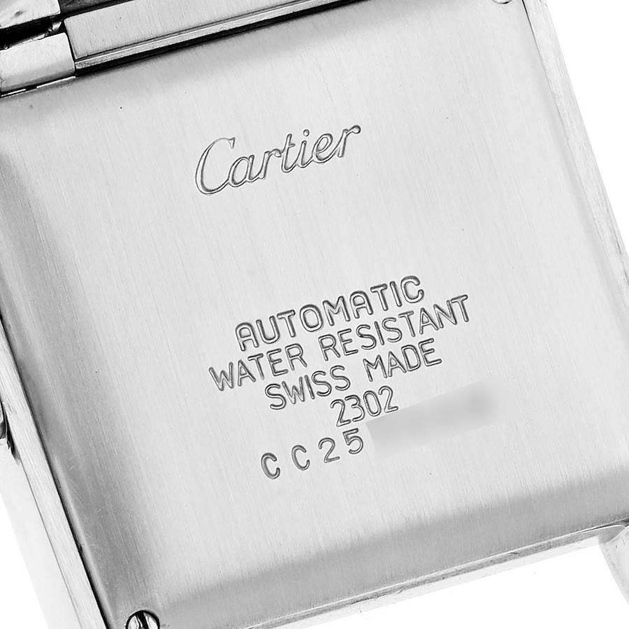Men's Cartier Tank Francaise Steel Yellow Gold Large Mens Watch W51005Q4