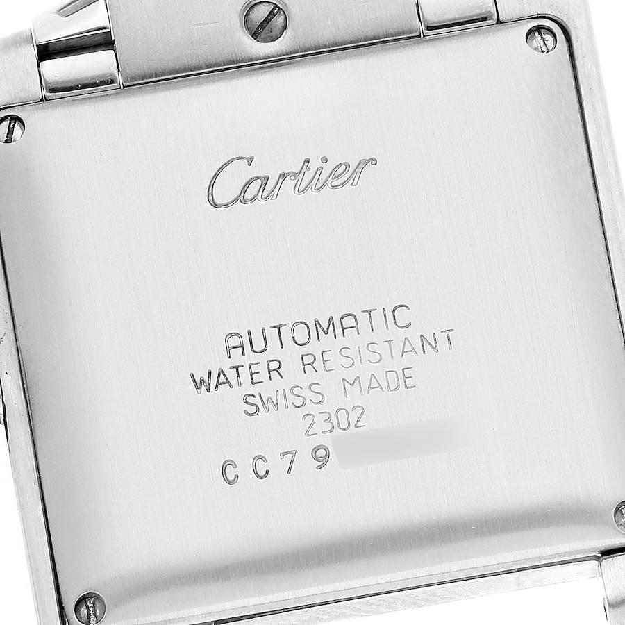 Cartier Tank Francaise Steel Yellow Gold Large Mens Watch W51005Q4 1