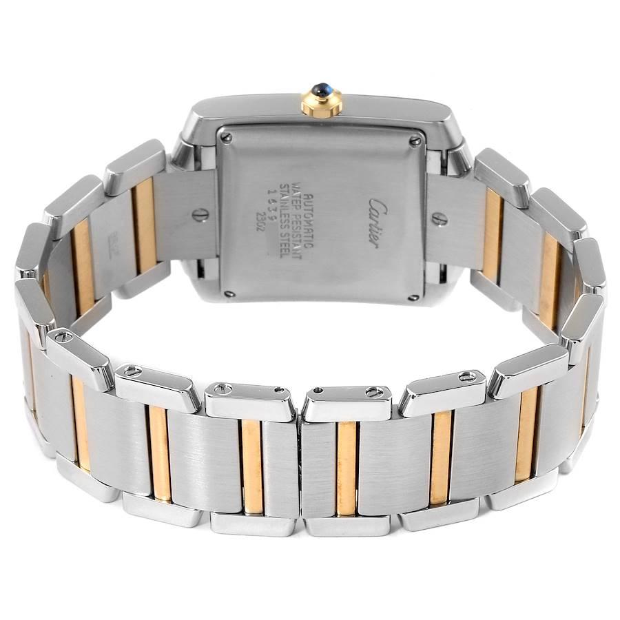 Cartier Tank Francaise Steel Yellow Gold Large Mens Watch W51005Q4 3