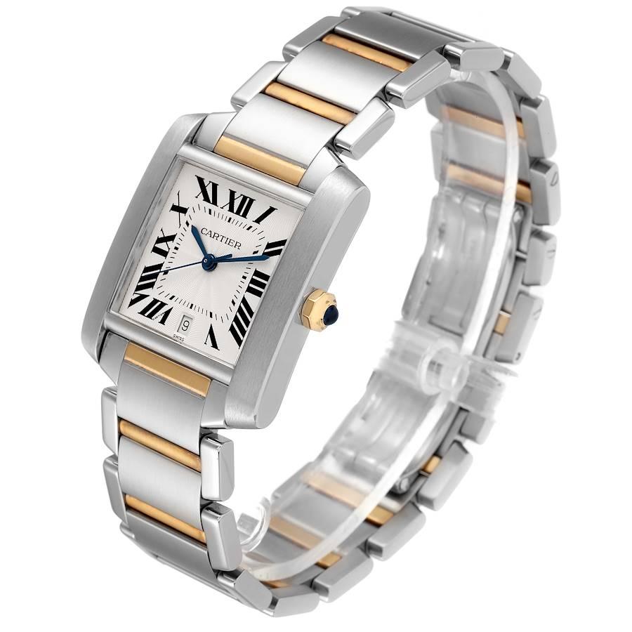 cartier french tank watch two tone