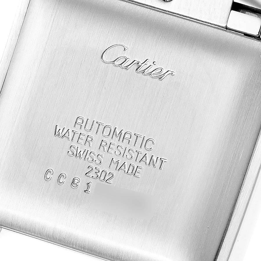 Men's Cartier Tank Francaise Steel Yellow Gold Large Watch W51005Q4 Box Papers For Sale