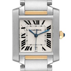 Cartier Tank Francaise Steel Yellow Gold Large Watch W51005Q4