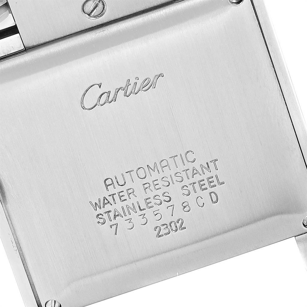 Cartier Tank Francaise Steel Yellow Gold Men's Watch W51005Q4 Box For Sale 3