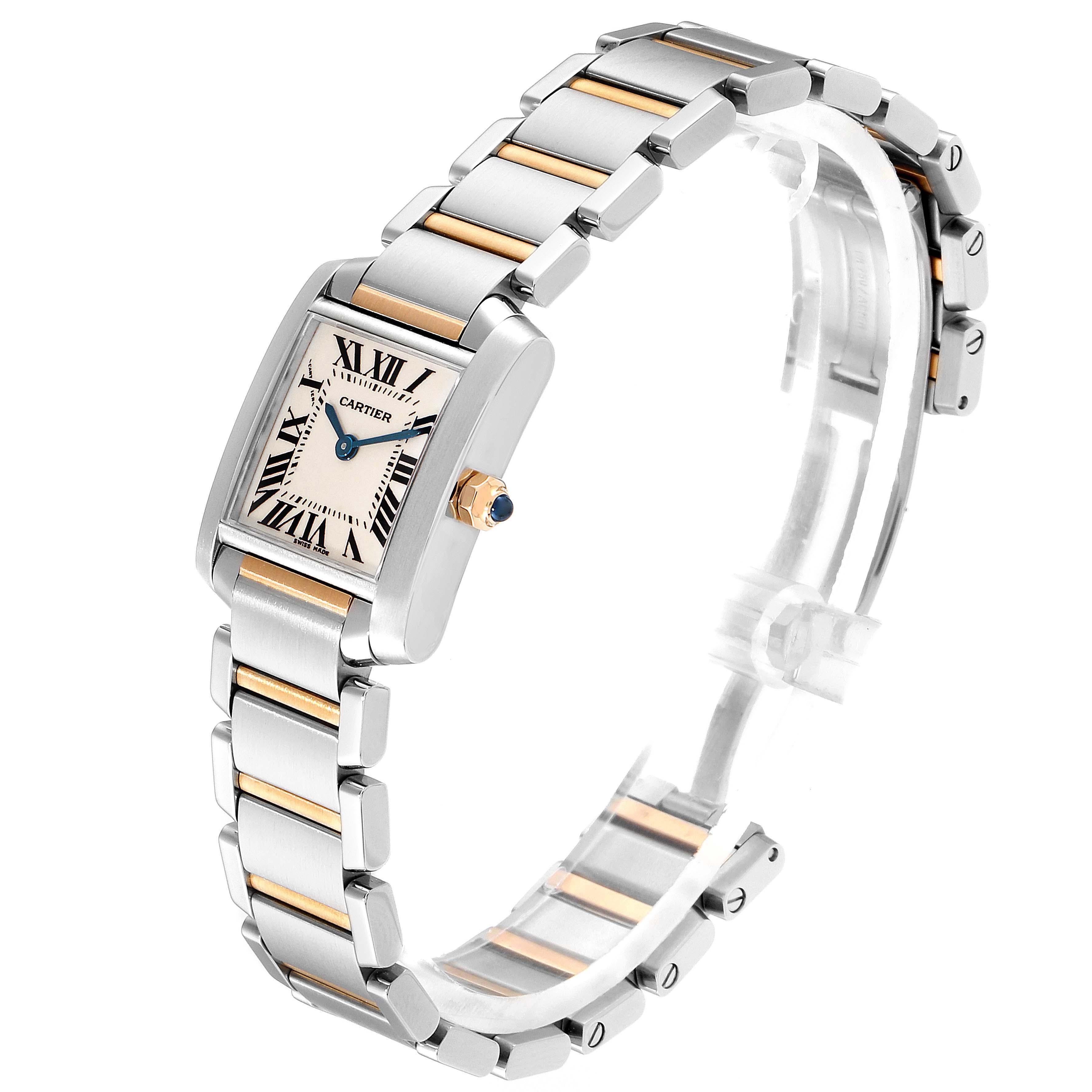 Women's Cartier Tank Francaise Steel Yellow Gold Small Ladies Watch W51007Q4