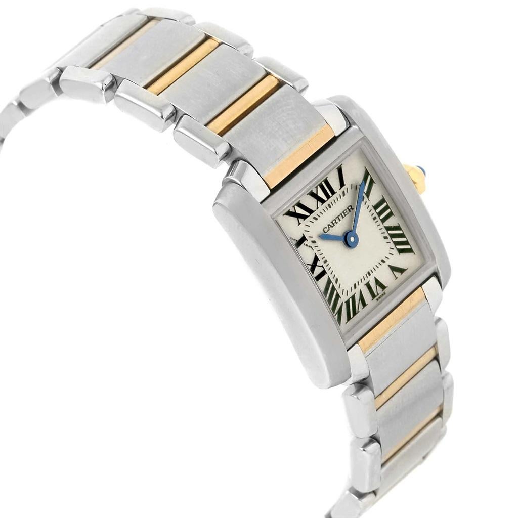 Cartier Tank Francaise Steel Yellow Gold Small Ladies Watch W51007Q4 Damen