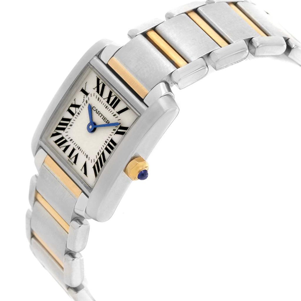 Cartier Tank Francaise Steel Yellow Gold Small Ladies Watch W51007Q4 1