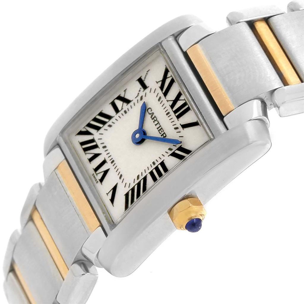 Cartier Tank Francaise Steel Yellow Gold Small Ladies Watch W51007Q4 2