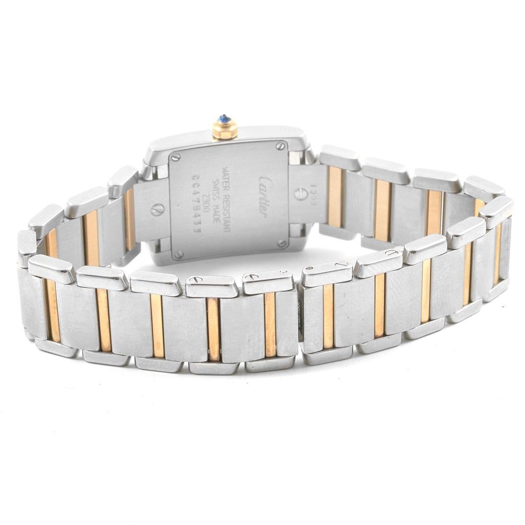 Cartier Tank Francaise Steel Yellow Gold Small Ladies Watch W51007Q4 4