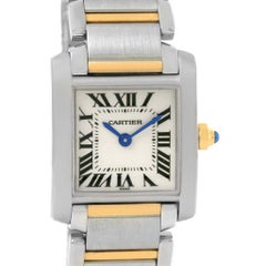 Cartier Tank Francaise Steel Yellow Gold Small Ladies Watch W51007Q4
